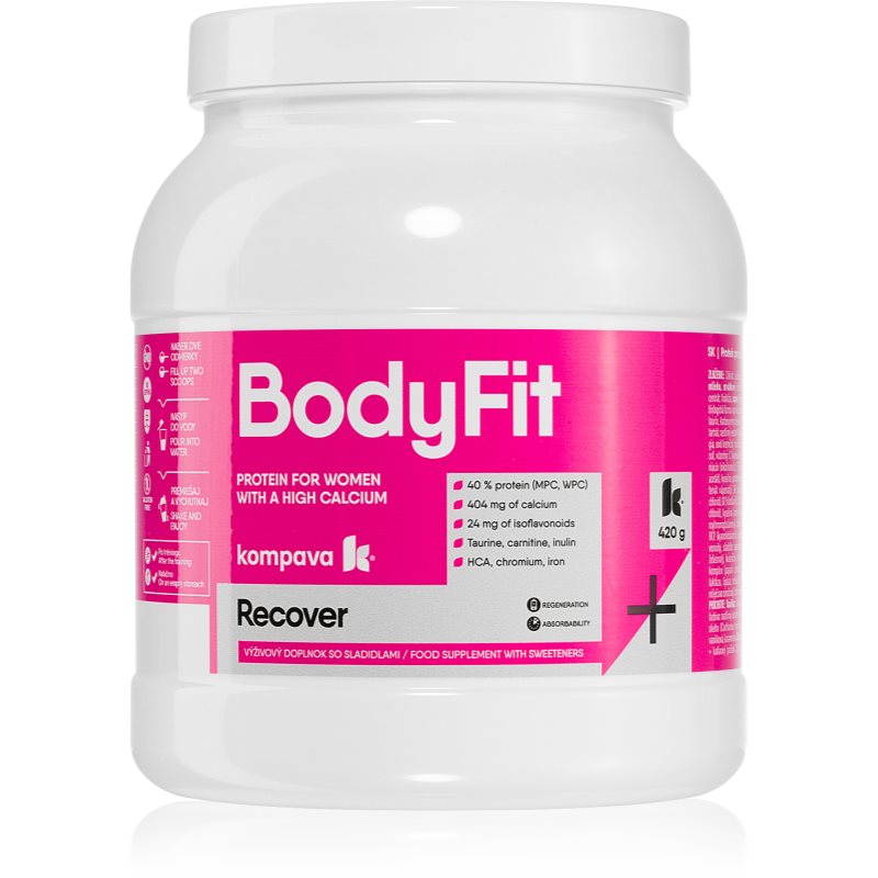 Kompava BodyFit protein pro ženy příchuť Strawberry 420 g