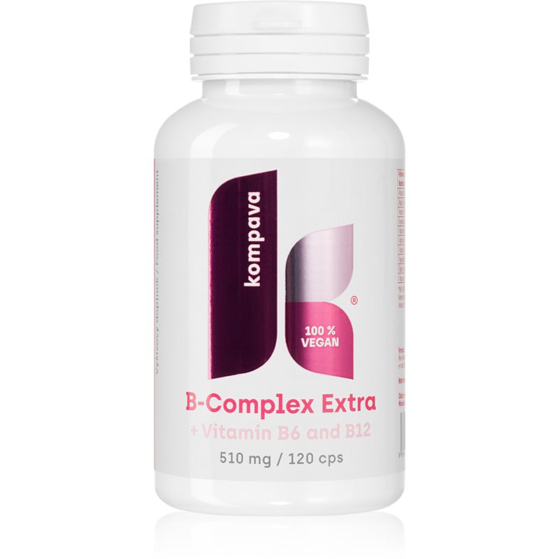 Kompava B-Complex Extra komplex vitamínu B vegan 120 cps