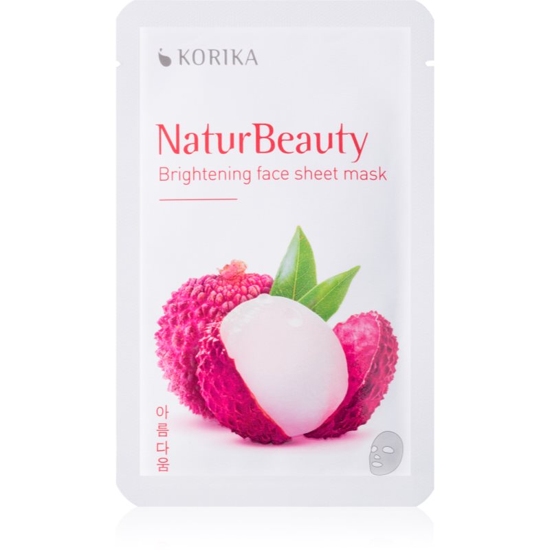 

KORIKA NaturBeauty освітлювальна косметична марлева маска