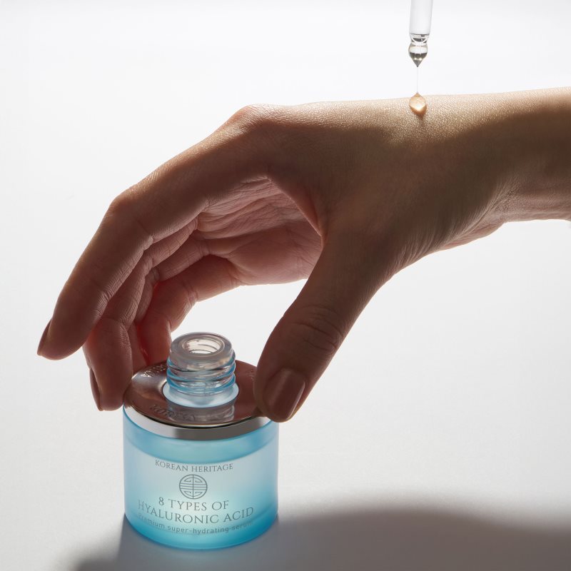 KORIKA Korean Heritage 8 Types of Hyaluronic Acid Premium Super Hydrating Serum nawilżające serum do twarzy z 8 rodzajami kwasu hialuronowego 30 ml