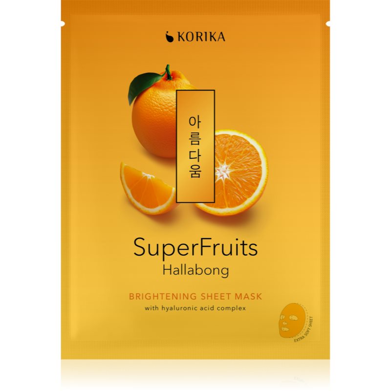 KORIKA SuperFruits Hallabong - Brightening Sheet Mask revitalizacijska maska iz platna 25 g