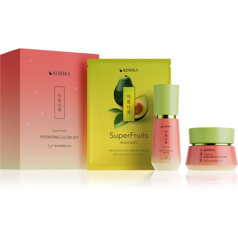 KORIKA SuperFruits Hydrating Glow set 3 pcs darčeková sada pre intenzívnu hydratáciu