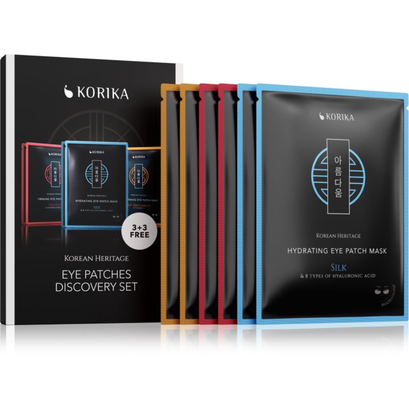 KORIKA Korean Heritage Eye Patches Discovery Set sada na oči 6 ks