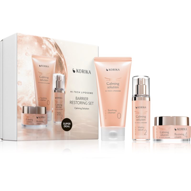 KORIKA HI-TECH LIPOSOME Barrier Restoring Set 3 pcs upokojujúca sada na posilnenie kožnej bariéry