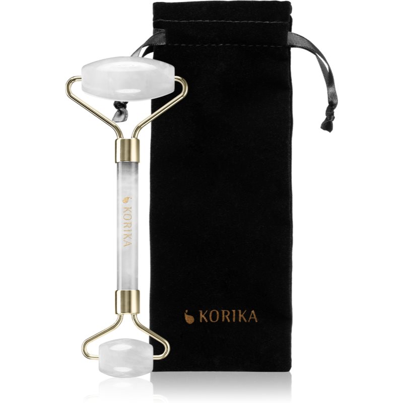 KORIKA Tools Face Roller Clear Quartz Stone Massage Roller For Face And Neck