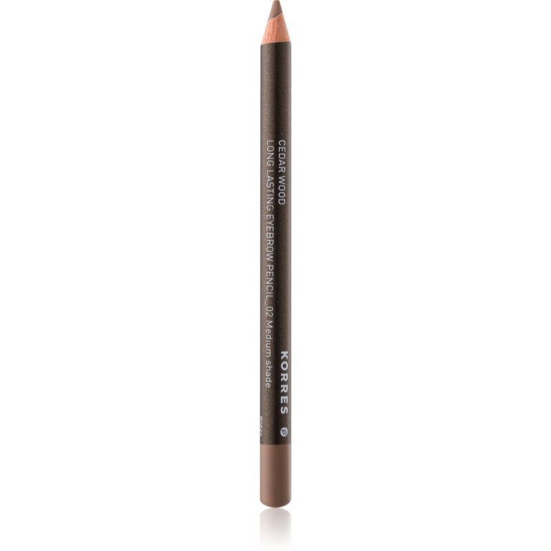

Korres Cedar Wood стійкий олівець для брів відтінок 02 Medium Shade