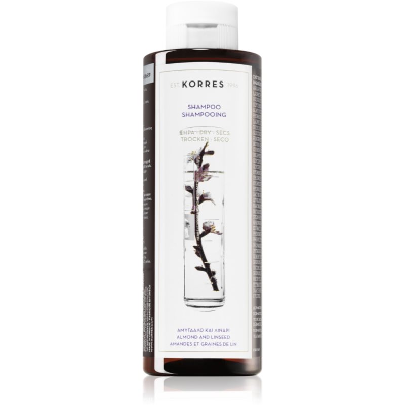 E-shop Korres Almond & Linseed šampon pro suché a poškozené vlasy 250 ml