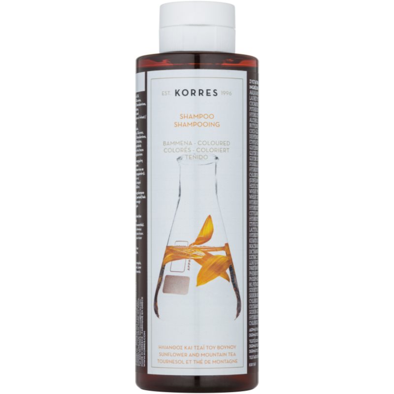 

Korres Sunflower and Mountain Tea шампунь для фарбованого волосся
