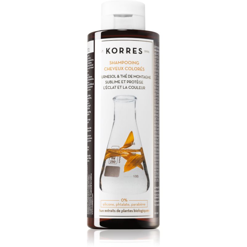 Korres Sunflower and Mountain Tea šampon za barvane lase 250 ml