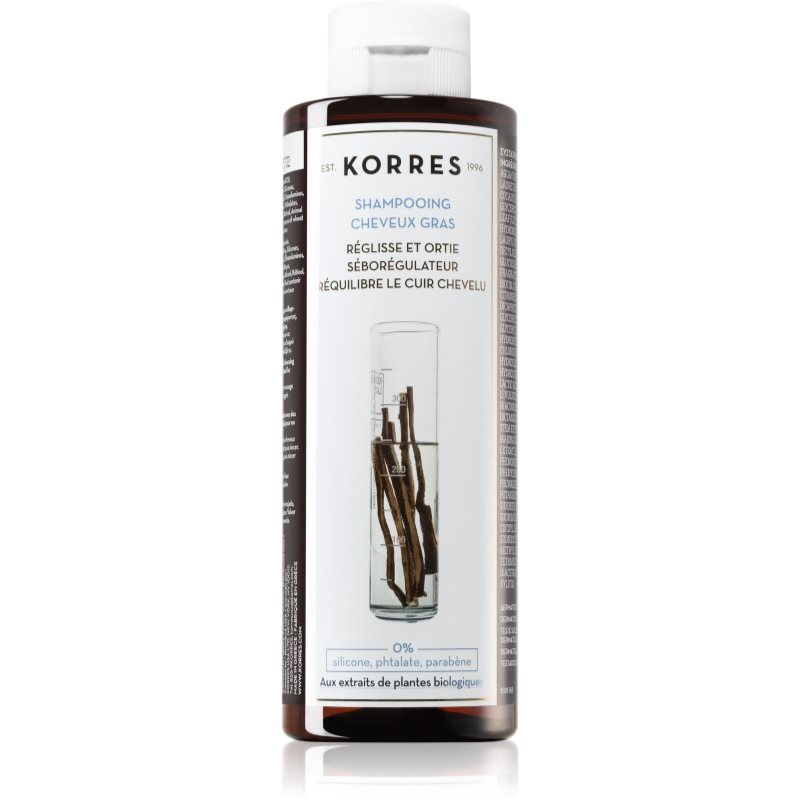 E-shop Korres Liquorice and Urtica šampon pro mastné vlasy 250 ml