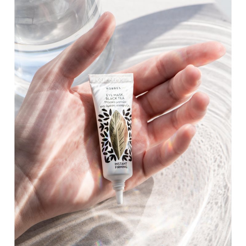 Korres Black Tea festigende Maske für die Augenpartien 6 ml
