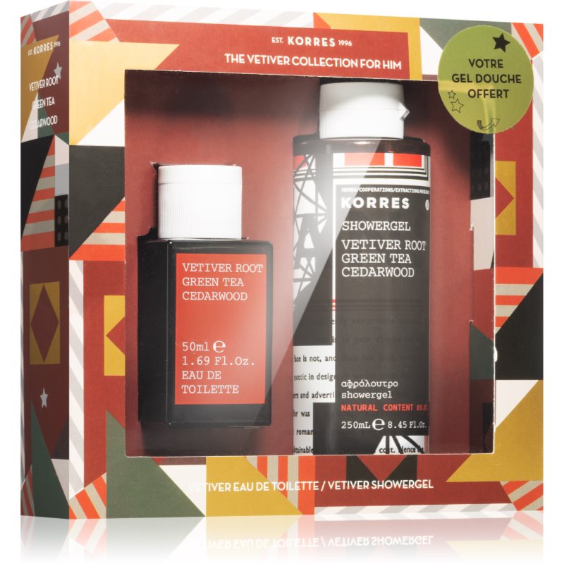 

Korres Vetiver Root, Green Tea & Cedarwood подарунковий набір IV. (для чоловіків)