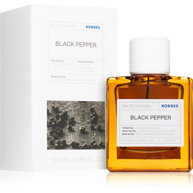 Korres Black Pepper Eau de Toilette für Herren 50 ml