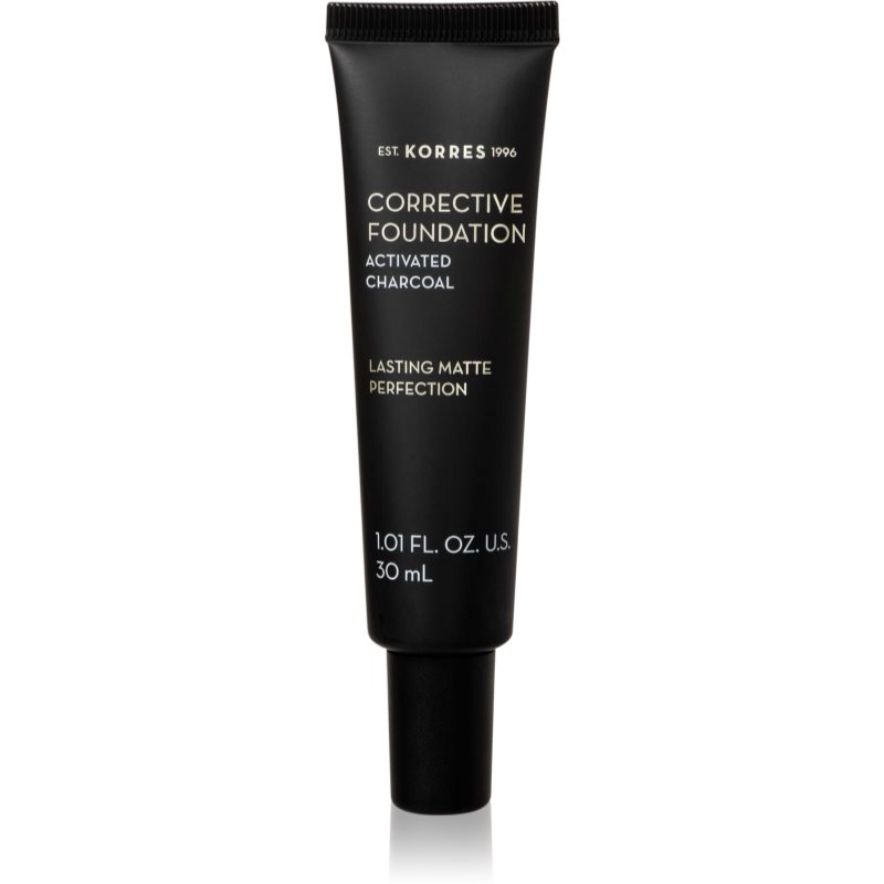 Korres Activated Charcoal corrective foundation with long-lasting effect SPF 15 ACF1 30 ml
