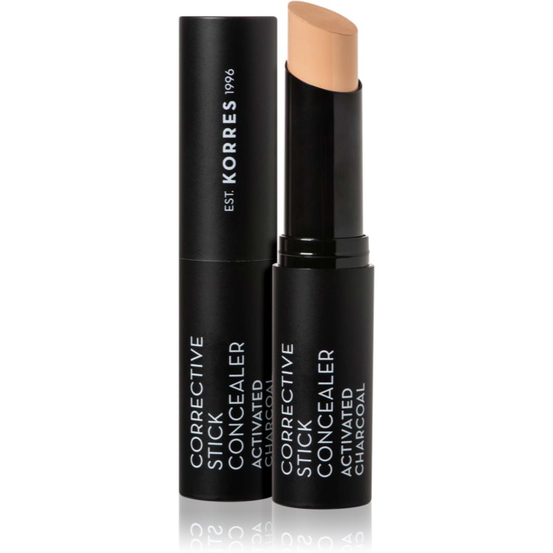 Korres Activated Charcoal creamy concealer for full coverage SPF 30 ACF3 5 g
