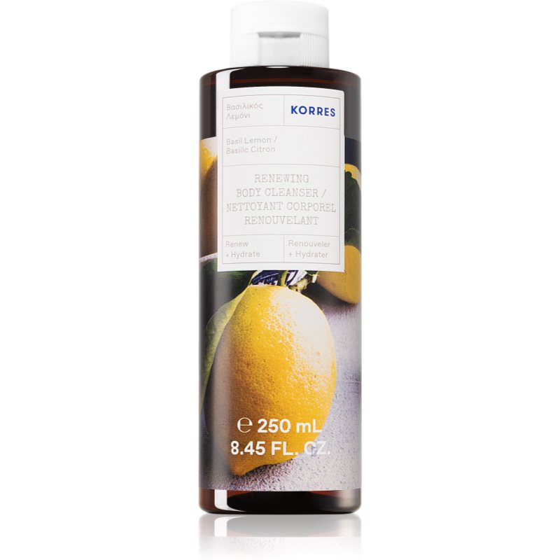 Zdjęcia - Żel pod prysznic Korres Basil Lemon odświeżający  250 ml 