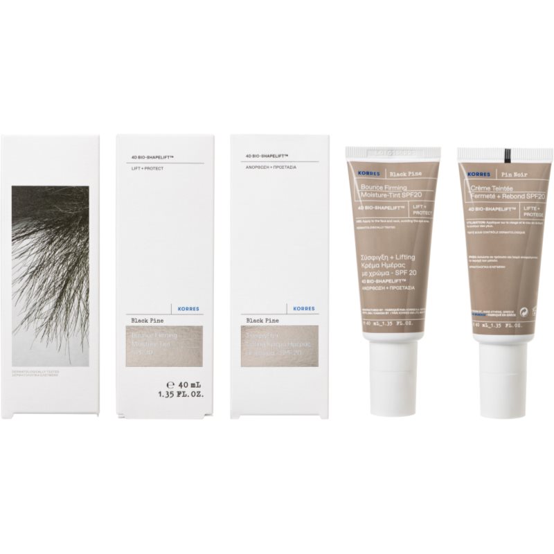 Korres Black Pine 4D Bounce tönende Feuchtigkeitscreme zur Festigung der Haut SPF 20 40 ml