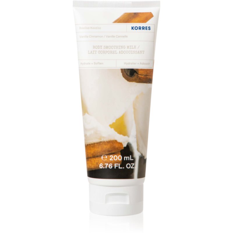 E-shop Korres Vanilla & Cinnamon vyživující tělové mléko s mandlovým olejem 200 ml
