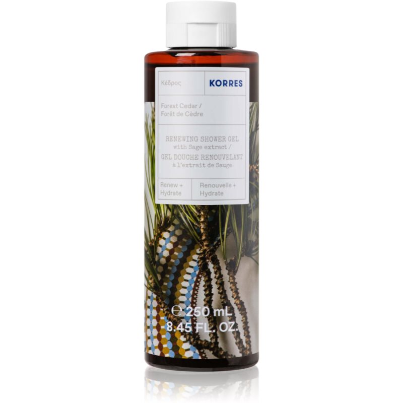 Korres Forest Cedar osvěžující sprchový gel 250 ml