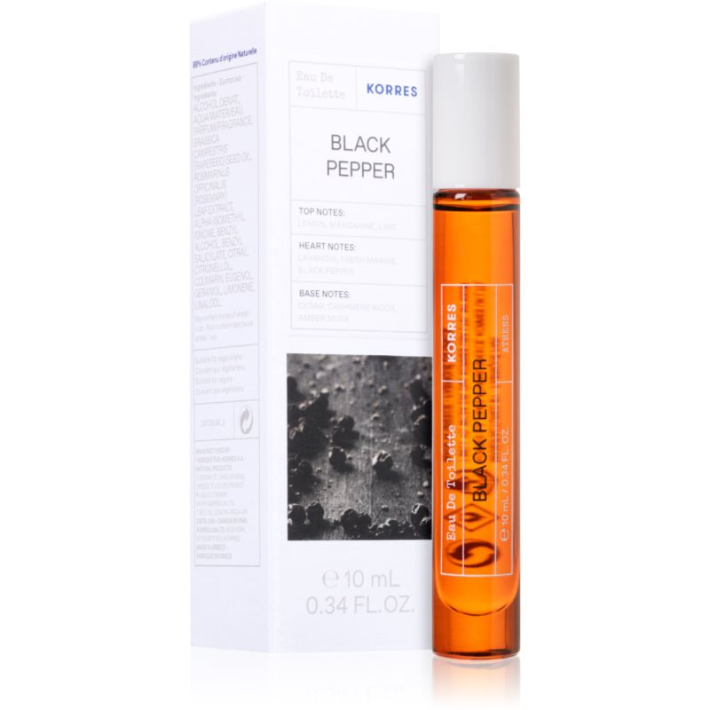 Korres Black Pepper Eau de Toilette für Herren 10 ml