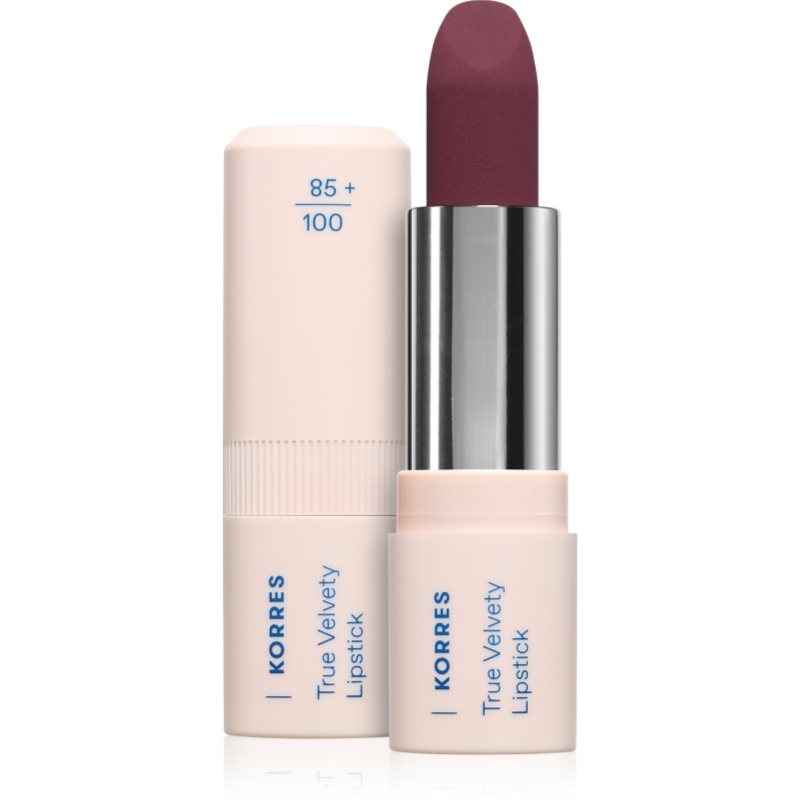 Korres True Velvety Lipstick krémový rúž so saténovým finišom odtieň Deep Berry 3 g