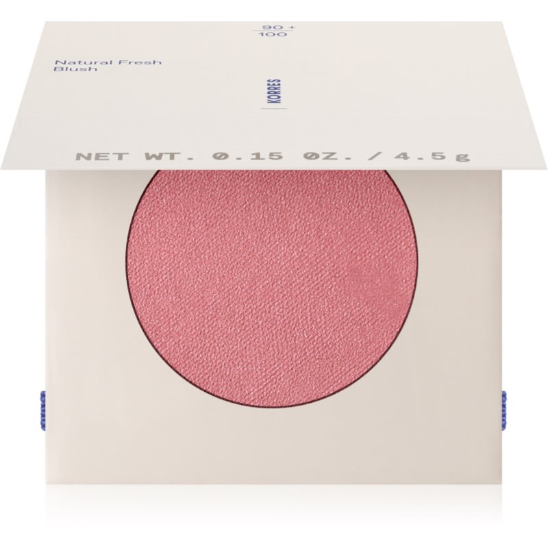 Korres Natural Fresh Blush kompaktní tvářenka odstín Dusty Rose 4.5 g