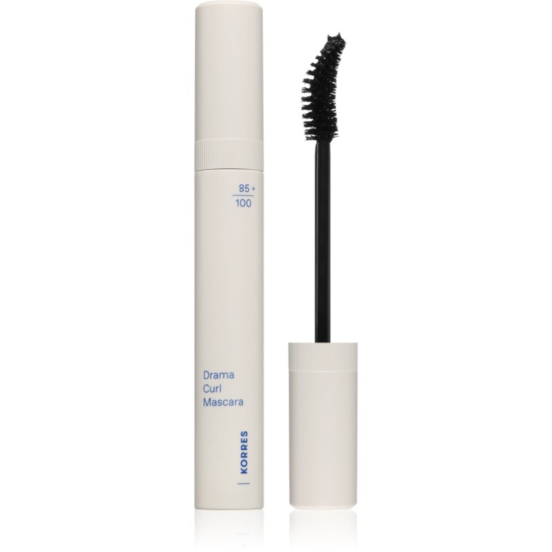 Korres Drama Curl Mascara riasenka pre natočenie o oddelenie rias odtieň 01 Black 13 ml