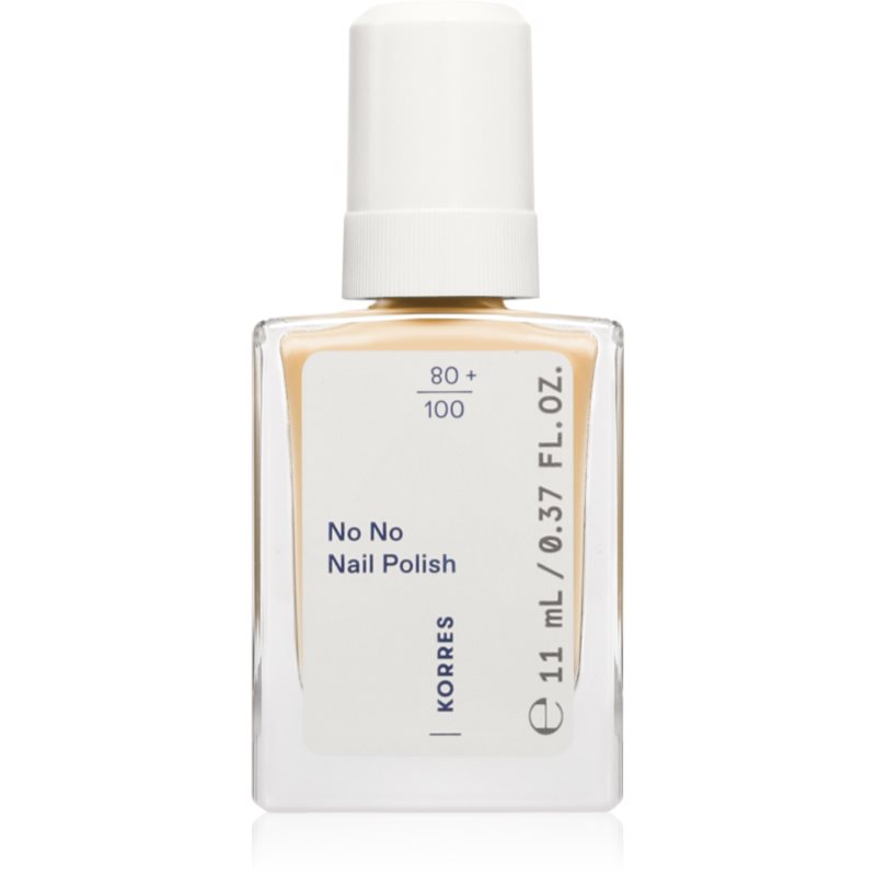 Korres No No Nail Polish ošetrujúci lak na nechty odtieň 32 Pastel Yellow 11 ml