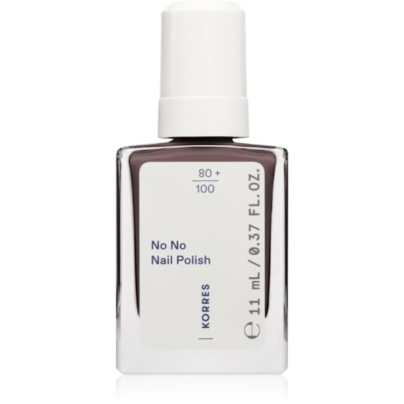 Korres No No Nail Polish pečující lak na nehty odstín 36 Taupe 11 ml