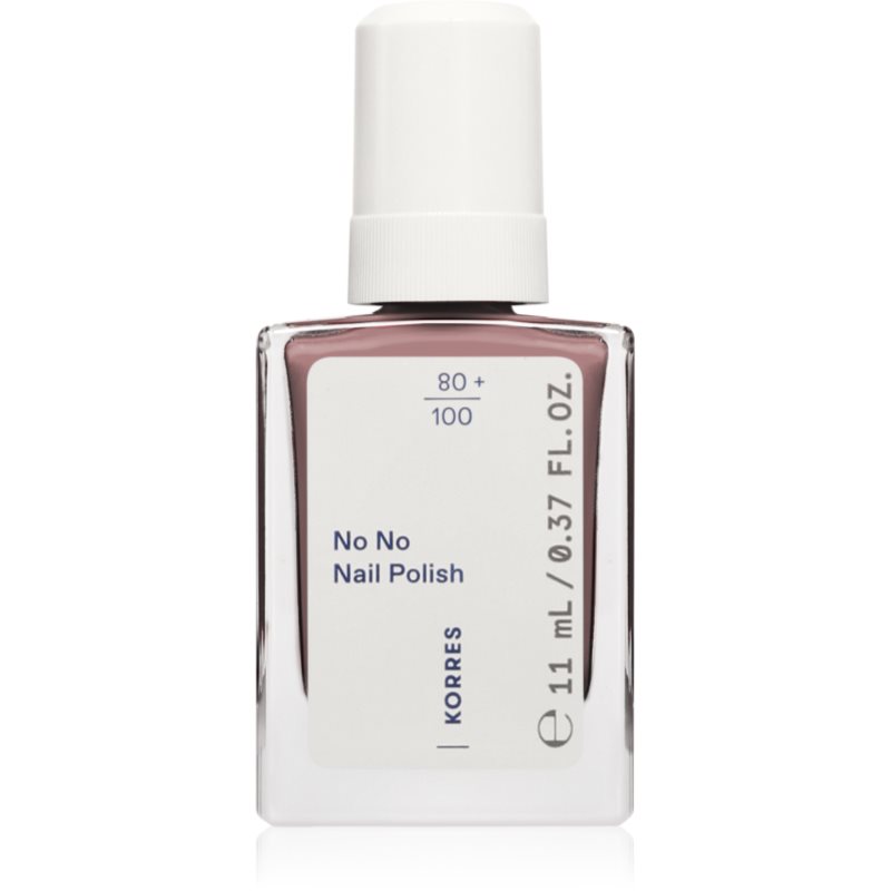 Korres No No Nail Polish ošetrujúci lak na nechty odtieň 66 Prune 11 ml