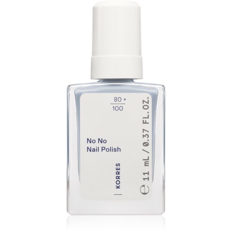 Korres No No Nail Polish ošetrujúci lak na nechty odtieň 72 Pastel Blue 11 ml