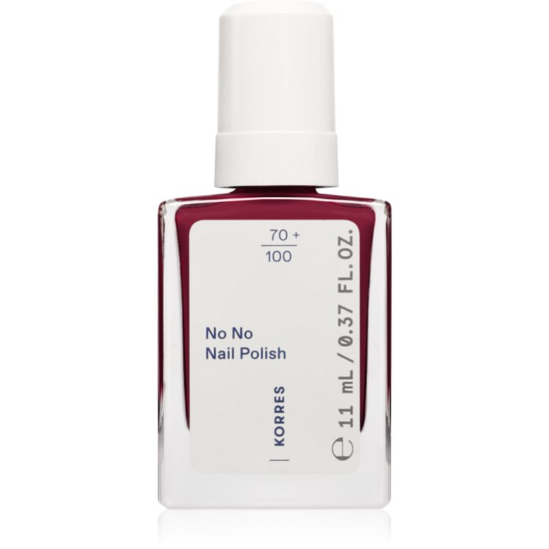 Korres No No Nail Polish pflegender Nagellack Farbton 59 Burgundy Red 11 ml