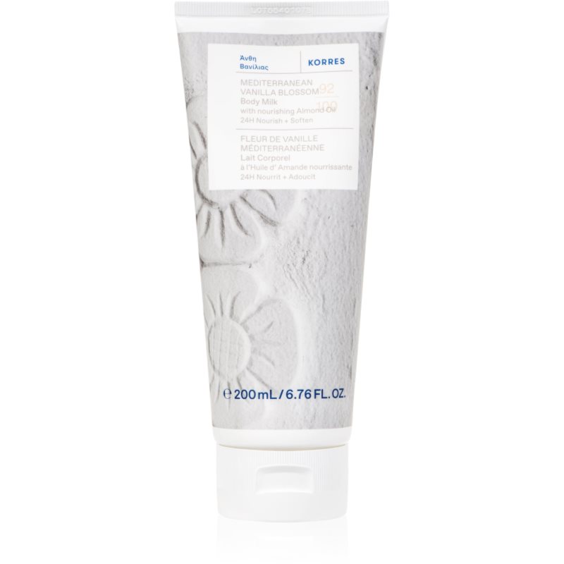 Korres Mediterranean Vanilla Blossom hydratačné telové mlieko s mandľovým olejom 200 ml