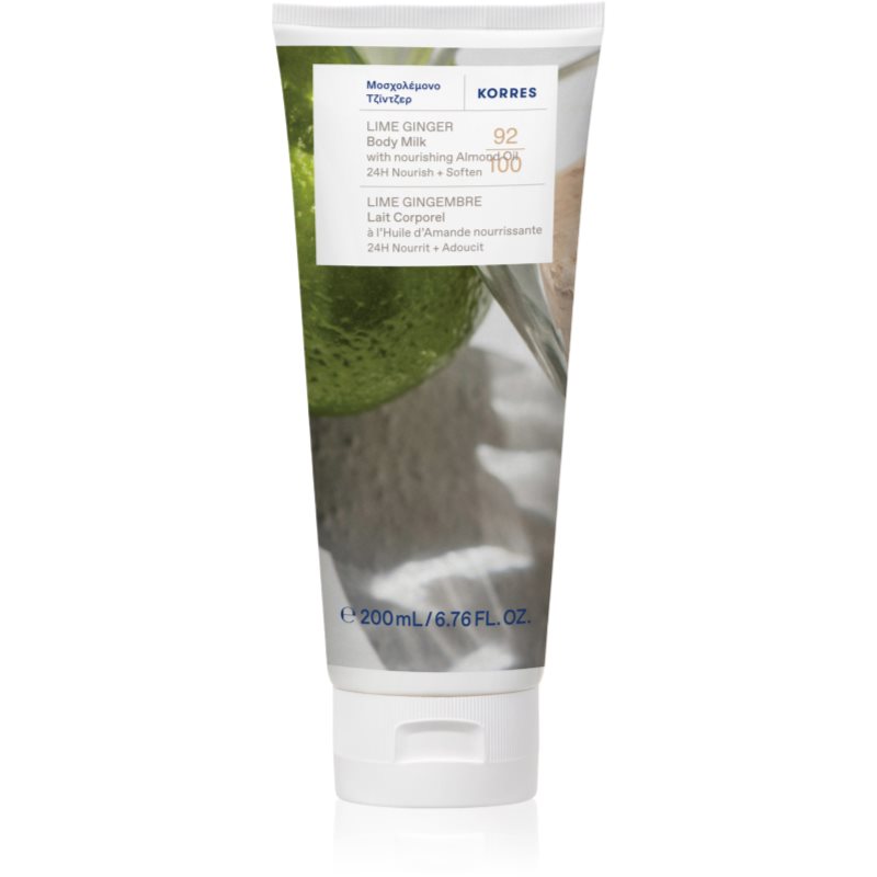 Korres Ginger Lime ošetrujúce telové mlieko 200 ml