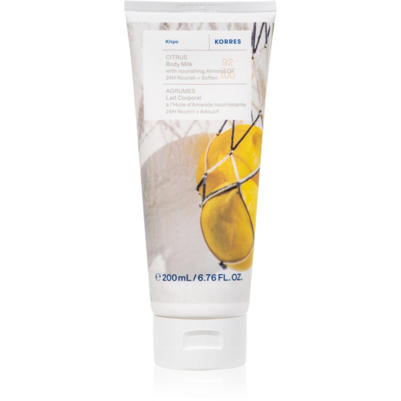 Korres Citrus povzbudzujúce telové mlieko 200 ml