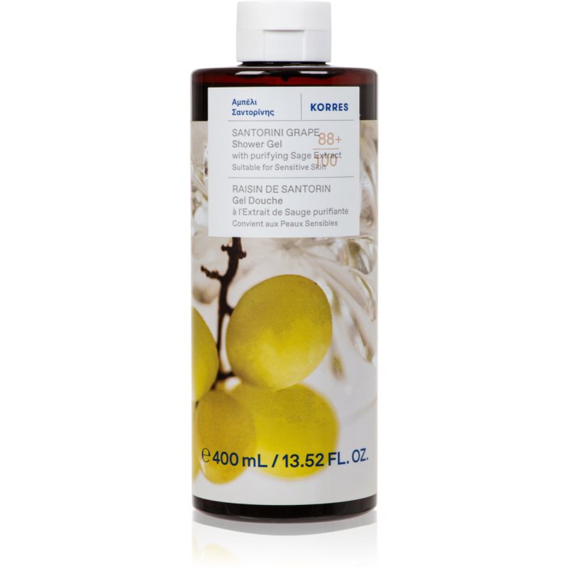 Korres Santorini Grape rewitalizujący żel pod prysznic 400 ml