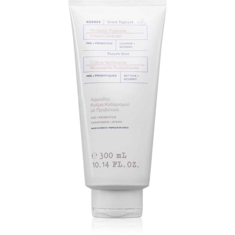 Korres Greek Yoghurt Probiotic Foaming Cream Cleanser krémová čistiaca pena s probiotikami 300 ml