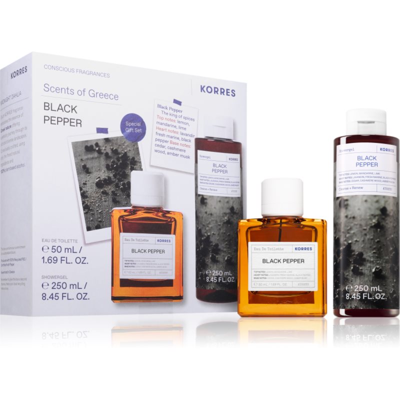 Korres Black Pepper dárková sada pro muže