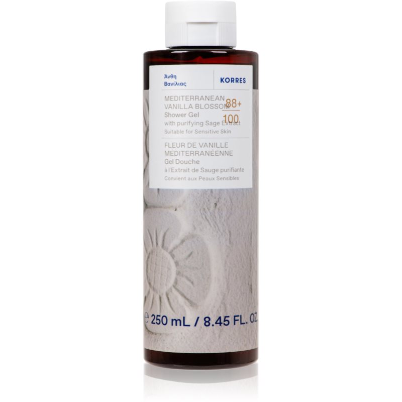 Korres Mediterranean Vanilla Blossom energizujúci sprchový gél 250 ml