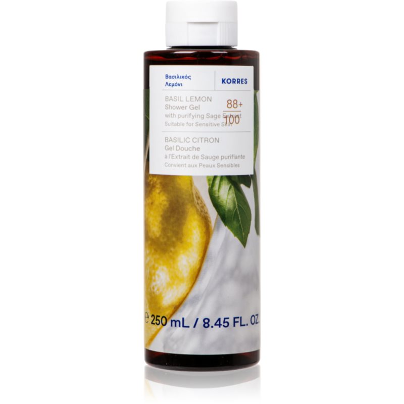Korres Basil Lemon osvěžující sprchový gel 250 ml