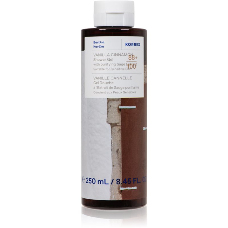 Korres Vanilla & Cinnamon jemný sprchový gel 250 ml