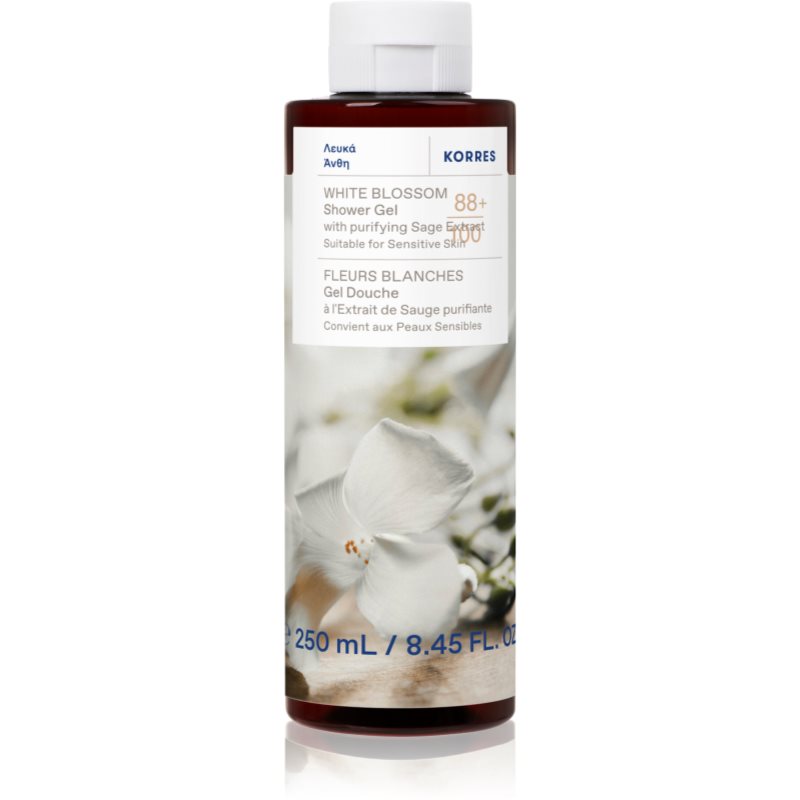 Korres White Blossom opojný sprchový gel s vůní květin 250 ml
