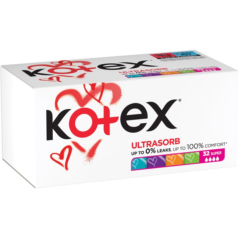 Kotex UltraSorb Super tamponai 32 vnt.