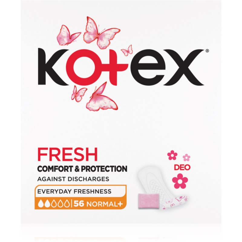 E-shop Kotex Liners Normal+ DEO slipové vložky 56 ks