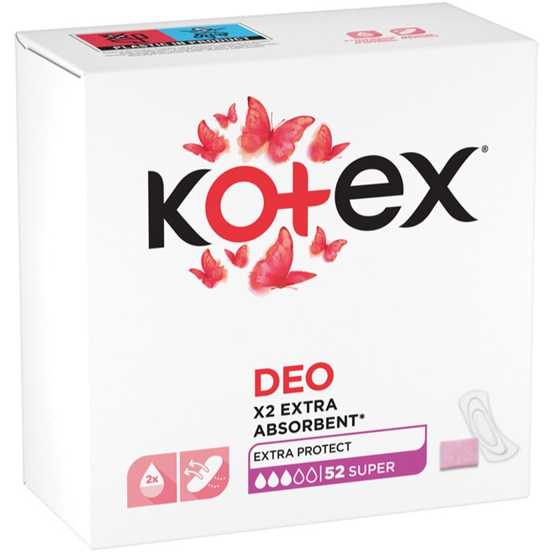 Kotex Super Deo tisztasági betétek 52 db