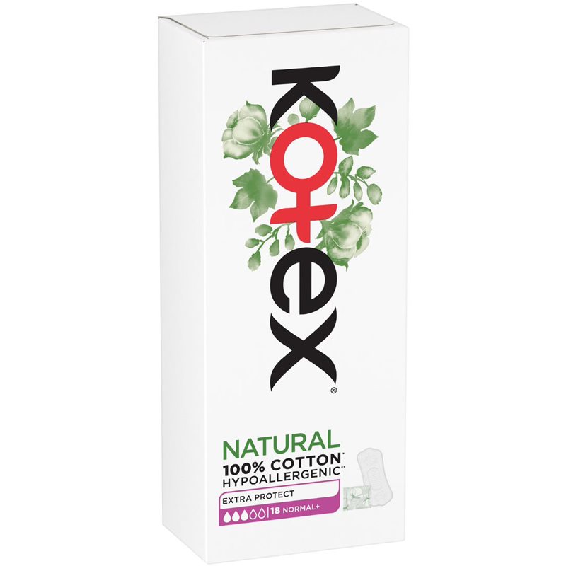 Kotex Natural Normal+ tisztasági betétek 18 db