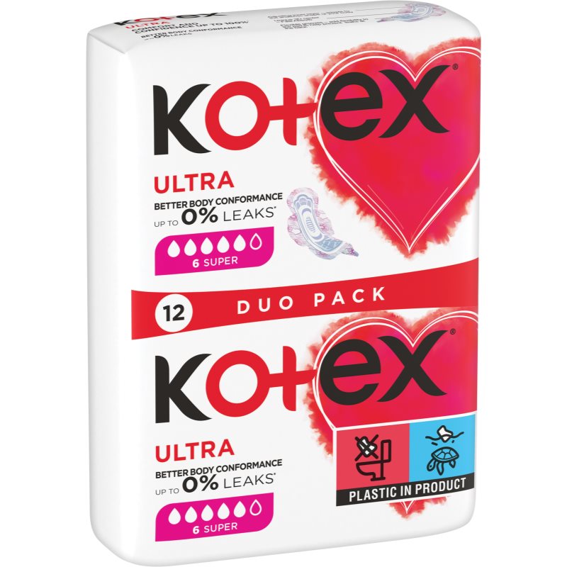 Kotex Ultra Comfort Super Sanitary Towels 12 Pc