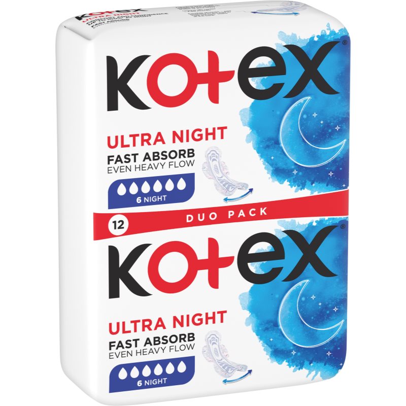 Kotex Ultra Comfort Night Sanitary Towels 12 Pc