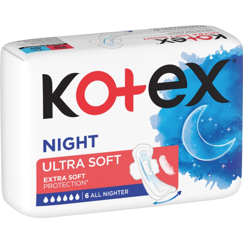 Kotex Ultra Soft Night Binden 6 St.
