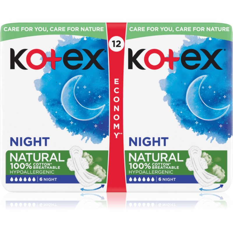 E-shop Kotex Natural Night vložky 12 ks